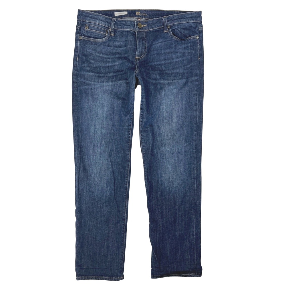 KUT from the Kloth Catherine Boyfriend Jeans 14 Straight 90s Y2K Minimalist 36